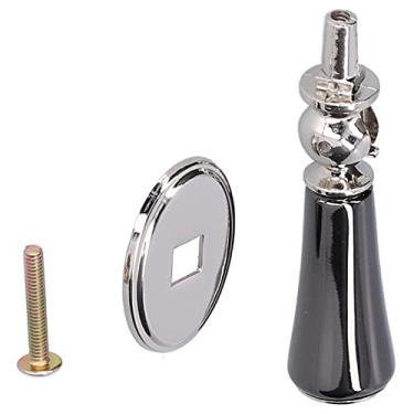 Imagem de Zerodis Puxador de armário de liga de zinco, Maçaneta, Puxador de armário de cozinha, Puxador Box Banheiro, Alça de orifício único com parafuso de montagem