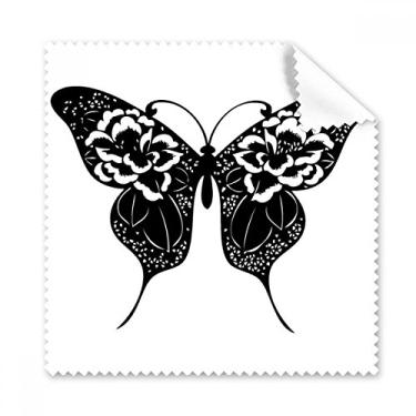 Imagem de Borboleta com asas de rosas pano de limpeza para celular, 5 peças