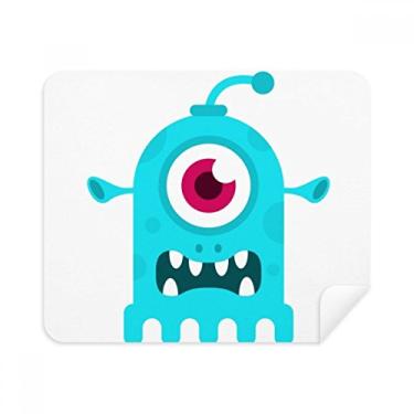 Imagem de Pano de limpeza alienígena azul Cyclops Universo e Alienígena Limpador de tela 2 peças de tecido de camurça