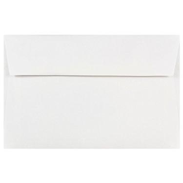 Imagem de Envelopes de convite de papel da JAM – Branco – Pacote com 50, Branco, A9