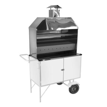 Imagem de Carrinho De Churrasco Luxo Estendido Com Rodas Pneumáticas Cefaz