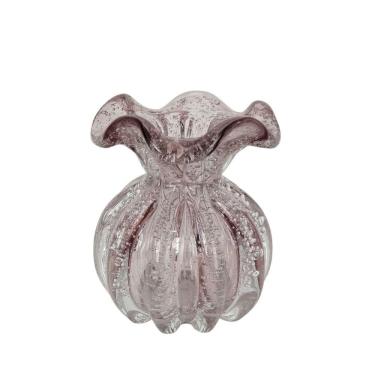 Imagem de Mini Trouxinha de Murano Rosa Claro - Vasinho Para Flores