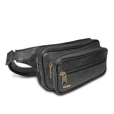 Imagem de Pochete Feita De Couro Le Voyage Espaçosa Resistente Unissex