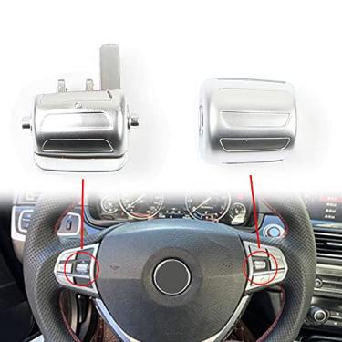 Imagem de Substituição de botão de controle de volante multifuncional para carro BMW 3 4 5 GT 6 7 Series F30 F35 F34 F36 F10 F11 F12 F07 F01 F02 (padrão 1 par)
