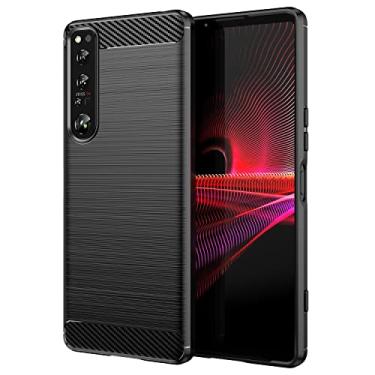 Imagem de For Sony 1 IV Brushed Texture Carbon Fiber TPU Phone Case