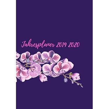 Imagem de Jahresplaner 2019 – 2020: Wochenplaner & Terminplaner für Frauen & Mädchen I Juli 2019 bis Juli 2020 Kalender I DIN A5 Terminkalender I Soft Cover Orchideen Lila