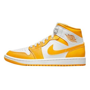 Imagem de Jordan 1 Mid SE Bright Citrus Bright Citrus / Branco (CZ0774 800), Branco/universidade, ouro e branco, 7.5