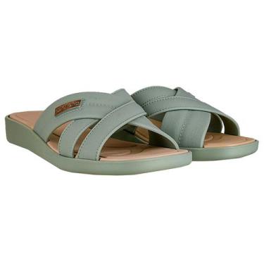 Imagem de Chinelo Azaleia Ani Comfy Slim Feminino - Verde Claro