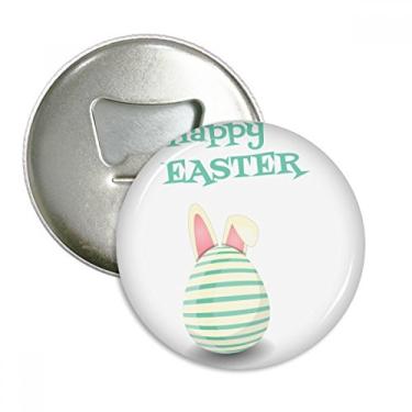 Imagem de Feliz Páscoa Festival Religião Faixa de Ovos Abridor de Garrafas Imã de Geladeira Emblema Multifuncional