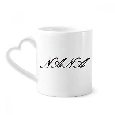 Imagem de Grandma Curlicue Letras Presente Padrão Caneca Café Cerâmica Copos Copo Coração Vidro