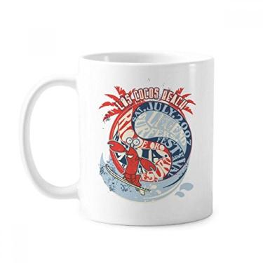 Imagem de World Beach Lobster Marine Organism Caneca Cerâmica Café Porcelana Utensílios de Mesa
