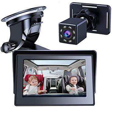 Imagem de 4. Espelho de carro de bebê de 7,6 cm com função HD para exibição de espelho de carro
