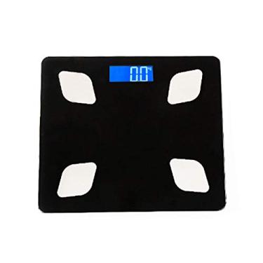 Imagem de balança de banheiro com display digital balança de peso inteligente bluetooth balança eletrônica de peso para medir peso, índice de massa corporal, umidade, gordura