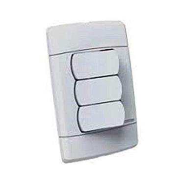 Imagem de Interruptor 3 Teclas Simples Branco