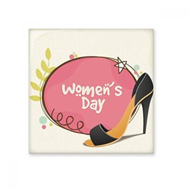 Imagem de Salto alto feminino padrão de dia azulejo de cerâmica brilhante decalque vitrificado pedra adornada