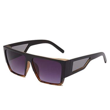 Imagem de Óculos de sol feminino masculino vintage quadrados com design luxuoso da marca Uv400 óculos escuros 04