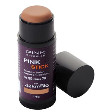 Imagem de Pink Cheeks Pink Stick Rj 42km Fps90 Protetor Solar+base 14g