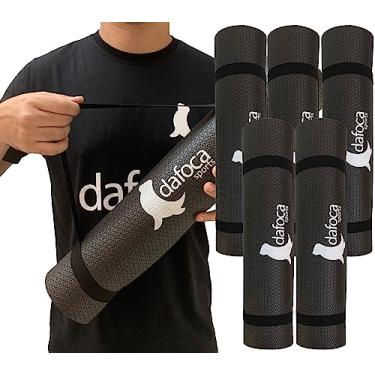 Imagem de Kit 5 Tapetes Yoga Mat e Exercícios 50x180cm 5mm DF1031 Preto Dafoca Sports