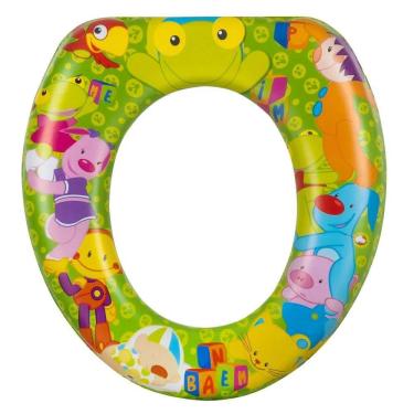 Imagem de Assento Infantil Decorado Sapinho Redutor para Vaso Oval 