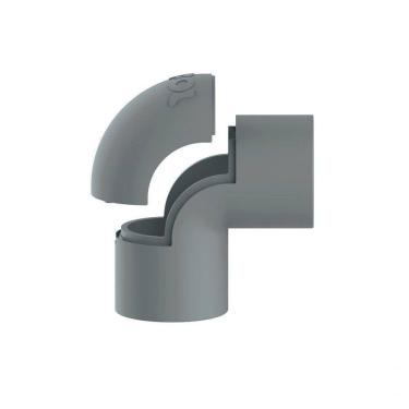 Imagem de Joelho Pvc 1/2" Para Eletroduto Cinza Inpol