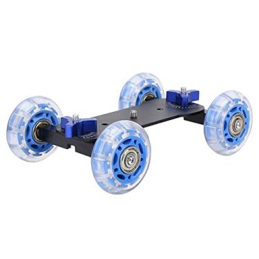 Imagem de banapoy Carro portátil Dolly Skater, 10 kg de carga para câmera de mesa Slider, para câmera de vídeo DSLR