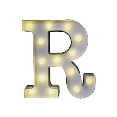 Imagem de Letra Luminária Led 3d Festa Decoração + Pilha (R)