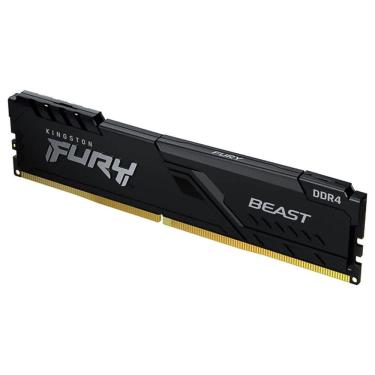 Imagem de Memória Ram Desktop Fury Beast, 8GB, 3200MHz, DDR4, CL16, Kingston KF432C16BB/8 Preto