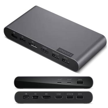 Imagem de Lenovo Dock Business universal USB-C – para notebook – 65 W – USB tipo C – 2 monitores suportados – 4K – 3840 x 2160-2 portas USB tipo C – 1 porta HDMI – 1 porta HDMI – 1 porta DisplayPorts – Displ