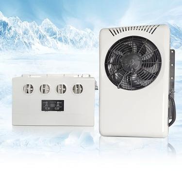 Imagem de Aspligo Ar condicionado de 12 V CC 12 volts para caminhões, ar condicionado, elétrico, para carro, trailer, van, automotivo, ônibus, semi caminhão, motorhome rv 7200BTU nova energia