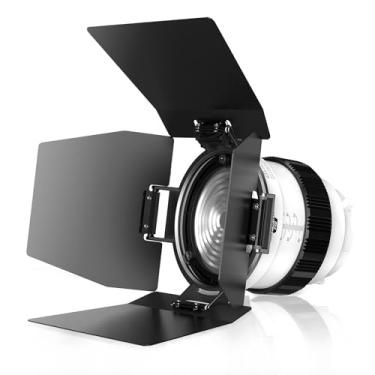 Imagem de MEELMAXX Lente Fresnel com suporte Bowens para luz de vídeo COB, ângulo de zoom de 10°-45°, iluminação de saída contínua para filmagem de fotografia, ferramenta de modelagem de iluminação para
