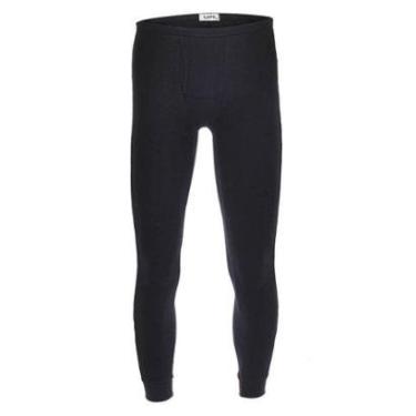 Imagem de Ceroula/Long John Lupo Algodão Canelada Preta - P-Masculino