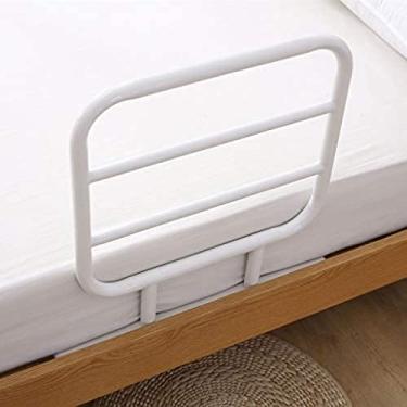 Imagem de Protetor de trilhos de cama para adultos idosos, corrimãos de cabeceira, alça de assistência para cama, dispositivos de assistência para cuidados domiciliares 40 * 50 cm, branco