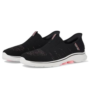 Imagem de Skechers Tênis feminino Go Walk 7 City Lights Hands Free Slip-ins, Preto/Multi, 7 Wide