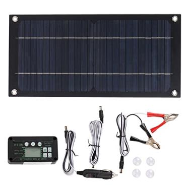 Imagem de Controlador de Carga Solar 100A MPPT e Kit de Painel Solar, Carregador de Painel Solar à Prova D'água 600W 12V Com Clipe de Bateria de Cabo de Extensão, Carregador de Bateria