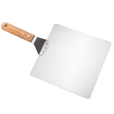 Imagem de Generic Espátula de Pizza Quadrada de aço Inoxidável, Fácil de Armazenar, Resistente Ao Calor