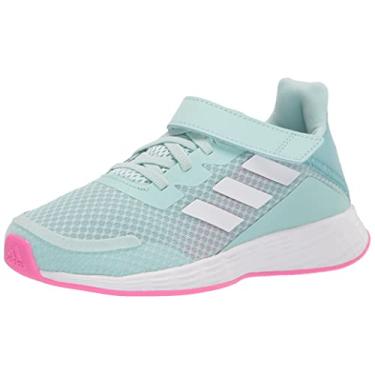 Imagem de adidas Tênis de corrida infantil unissex Duramo Sl, Halo Mint/Nuvem Branco/Rosa Gritante, 10.5 Little Kid