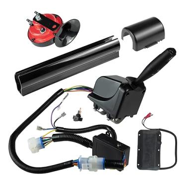 Imagem de Shu-Ran Kit de seta de carrinho de golfe com interruptor de freio, buzina, plugues de 9 pinos, chicote de fiação, kits de luz Plug & Play Legal para Club CAR DS EZGO TXT RXV Yamaha (12 V)