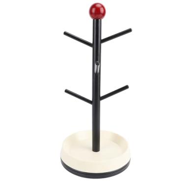 Imagem de Suporte para Rack de Secagem de Copos Organizador de Madeira Robusto, Suporte Estável para Banheiro de Cozinha, Evita Escorregões, Armazenamento de Garrafas, Escorredor de água