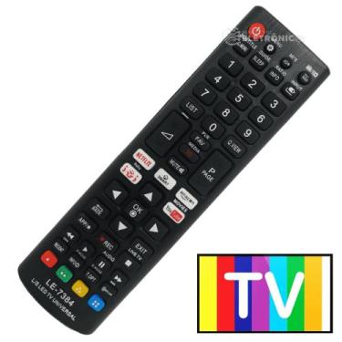 Imagem de Controle Remoto Universal Para Smart TV Tecla Youtube LE7384 - Lelong