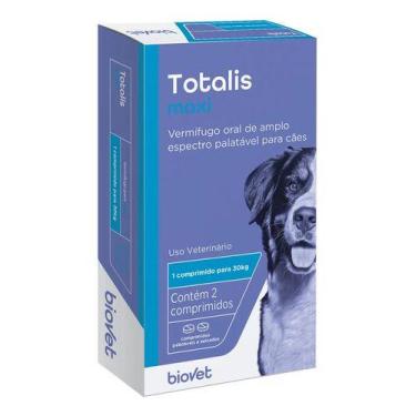 Imagem de Vermífugo Totalis Maxi Para Cães 1,98g C/ 2 Comp. - Biovet