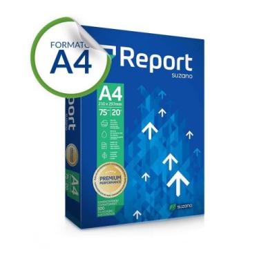 Imagem de Papel A4 Report 75g/m² Branco - Suzano