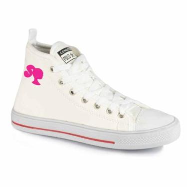 Imagem de Tênis Casual Polo State Unissex All Polo Star Girl (39, Branco/Rosa)