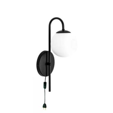 Imagem de Luminária Arandela  Abajur Cabeceira c/ Interruptor Rabicho - Jabutica