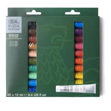 Imagem de Tinta Óleo Winton Winsor & Newton 12ml com 20 Unidades