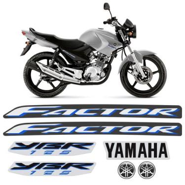 Imagem de Kit Adesivos Moto Yamaha Ybr 125 Factor 2009 + Emblemas - SPORTINOX, M