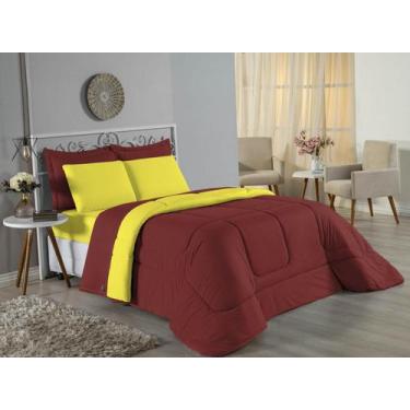 Imagem de Edredom Casal Queen Size Malha 100% Algodão - Davy Enxovais, AMARELO/V