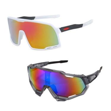 Imagem de Kit 2 Óculos Masculino Feminino Sol Espelhado Uv400 Ciclismo - PENDULA