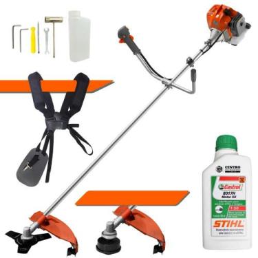 Imagem de Roçadeira Aparador de Grama Máquina de Cortar Grama Á Gasolina Tekna R