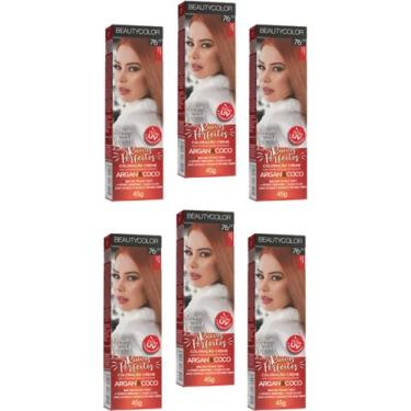 Imagem de Beauty Color Tintura 76.44 RUIVO ABSOLUTO TESTE 45gr (06 Unidades) Cor
