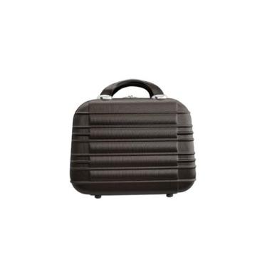 Imagem de Frasqueira de viagem maleta necessaire rígida abs - CHX, Marrom, M
